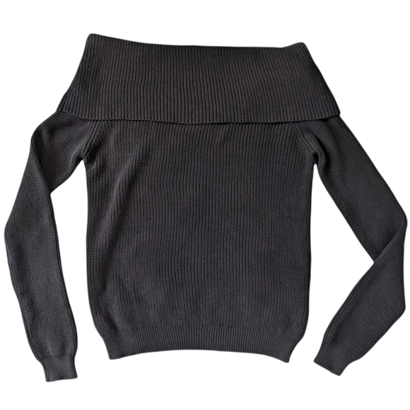 Lovers + Friends Black Off-Shoulder Sweater - Picture 4 of 8